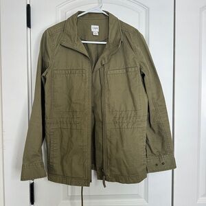 JCrew Green Utility Jacket Size XS